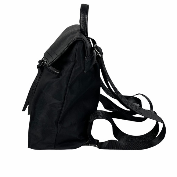 Botkier Trigger Mini Backpack Black Purse Bag New York Zippers Polyester Vegan - Picture 3 of 7